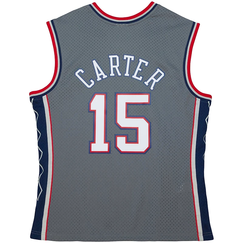 Men's Mitchell & Ness Vince Carter Gray New Jersey Nets 2004/05 Hardwood Classics Swingman