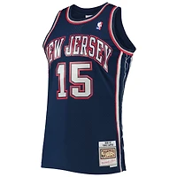 Men's Mitchell & Ness Vince Carter Navy New Jersey Nets 2006/07 Hardwood Classics Swingman