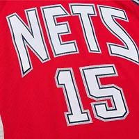 Maillot Swingman Mitchell & Ness Vince Carter rouge New Jersey Nets 2006/07 Hardwood Classics pour hommes