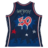Men's Mitchell & Ness x Tats Cru Navy New Jersey Nets Hardwood Classics Fashion