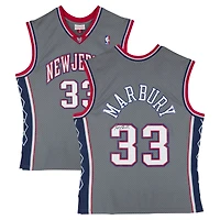 Stephon Marbury New Jersey Nets Autographed Mitchell & Ness 1999-00 Gray Alternative Swingman Jersey 