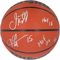 Vince Carter & Jason Kidd New Jersey Nets Autographed Wilson Authentic Series Indoor/Outdoor Basketball with Hall of Fame Inscriptions - Limited Edition #1/5
