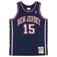 Maillot réplique autographié Mitchell & Ness 2006-07 de Vince Carter Navy New Jersey Nets