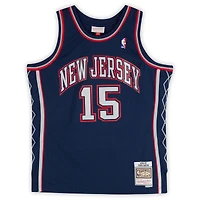 Vince Carter New Jersey Nets Autographed Mitchell & Ness Navy 2006-07 Swingman Jersey with "HOF 24" Inscription