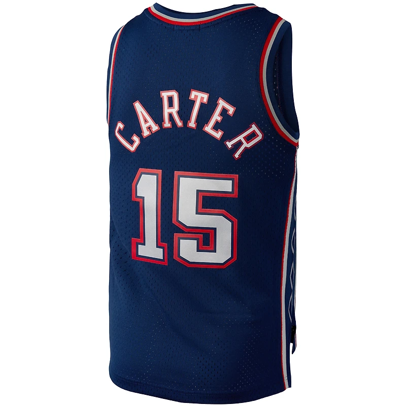 Maillot Swingman Mitchell & Ness Vince Carter bleu marine New Jersey Nets Hardwood Classics 2006 pour femme