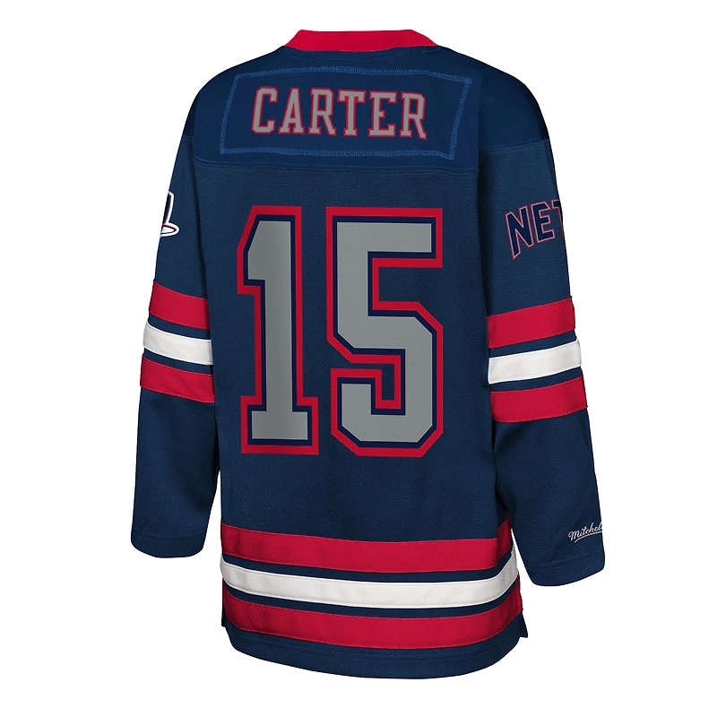 Youth Mitchell & Ness Vince Carter Navy New Jersey Nets Maxxed Out 2.0 Fashion Hockey