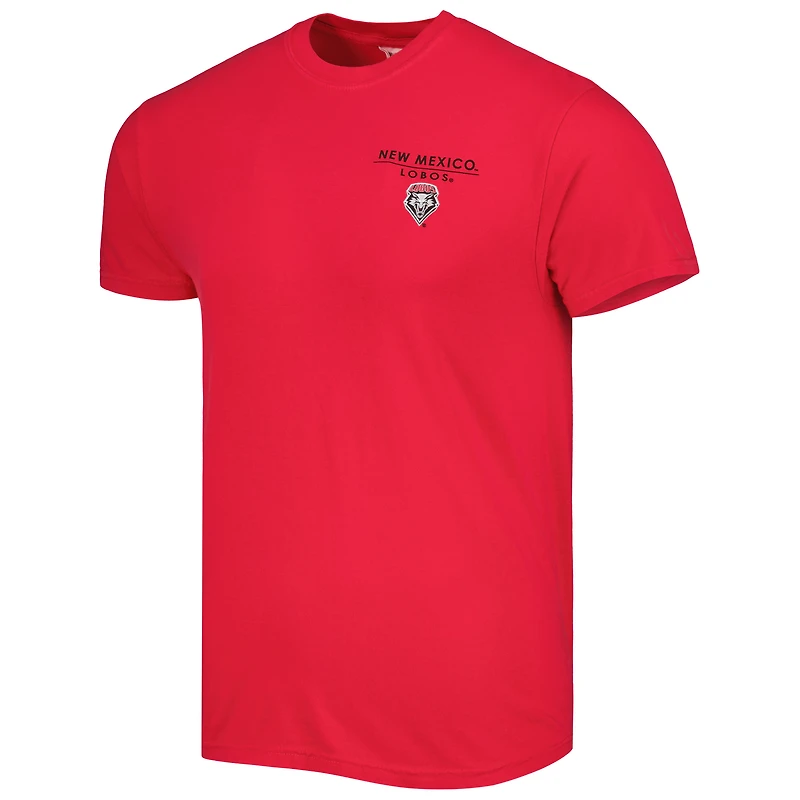 T-shirt Cherry New Mexico Lobos Landscape Shield pour homme