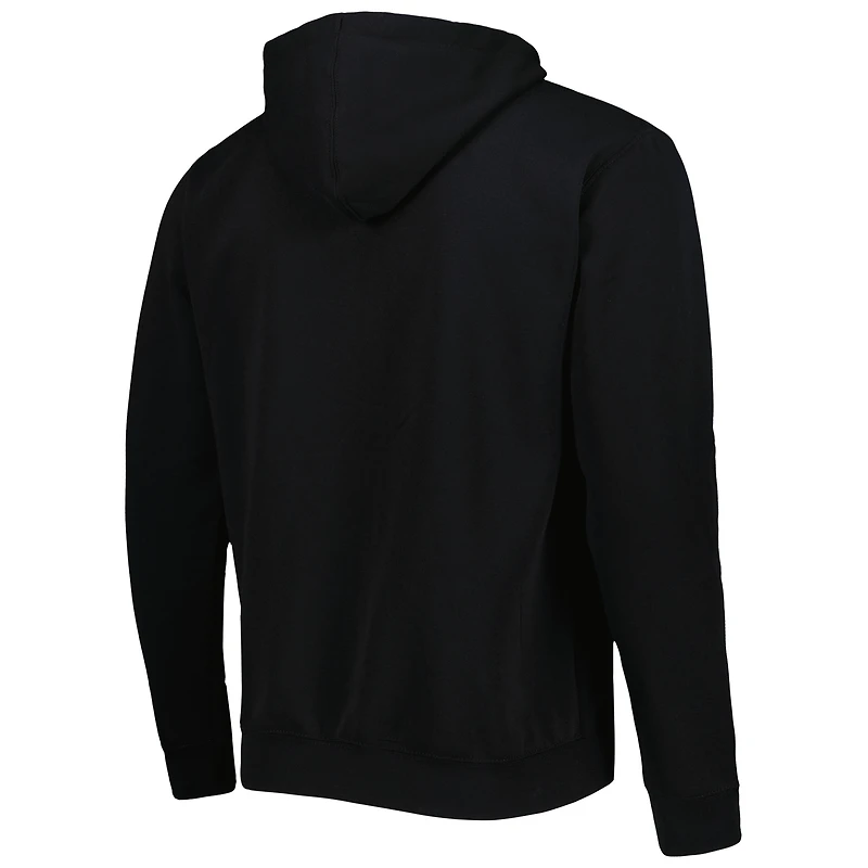 Men's Colosseum Black New Mexico Lobos Arch & Logo 3.0 Full-Zip Hoodie