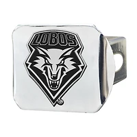 New Mexico Lobos Chrome on Chrome Hitch Cover