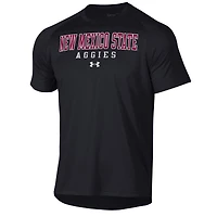 T-shirt technique Under Armour noir pour homme, New Mexico State Aggies