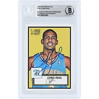 Chris Paul New Orleans Hornets Autographed 2005-06 Topps 1952 Style #154 Beckett Fanatics Witnessed Authenticated Rookie Card