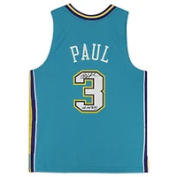 Chris Paul New Orleans Hornets Autographed Mitchell & Ness Teal Jersey with "05-06 ROY" Inscription