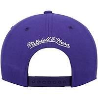 Men's Mitchell & Ness Purple New Orleans Jazz Hardwood Classics Team Ground 2.0 Snapback Hat