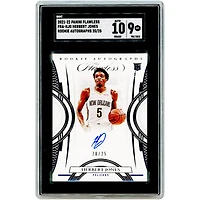 Carte de recrue autographiée par Herbert Jones (New Orleans Pelicans), saison 2021-2022, Panini Flawless Rookie Autographs #FRA-HJO #20/25, authentifiée SGC (9/10).