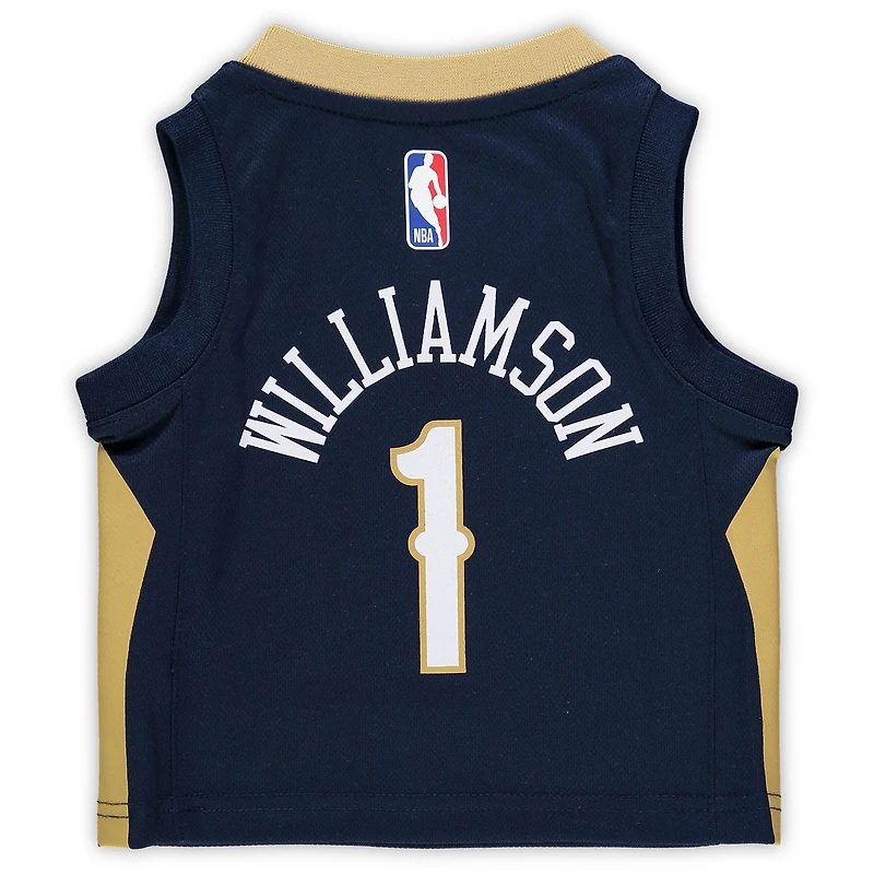 Maillot Nike Zion Williamson pour bébé New Orleans Pelicans bleu marine Replica - Icon Edition