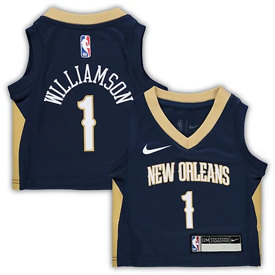 Maillot réplique Nike Zion Williamson bleu marine des New Orleans Pelicans pour bébé - Édition Icon