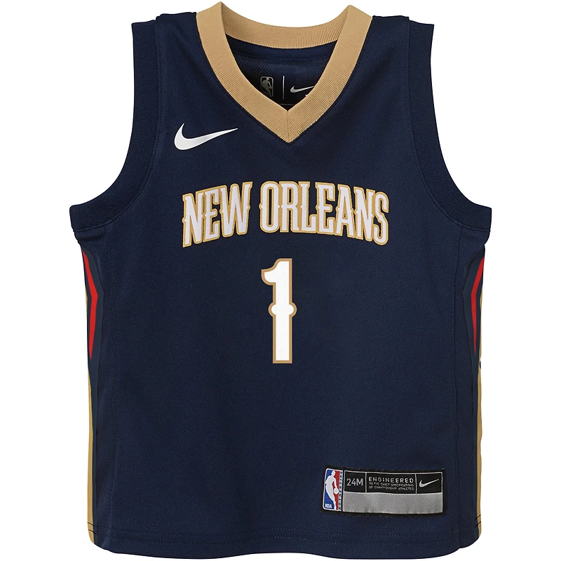 Maillot Nike Zion Williamson New Orleans Pelicans Swingman Player pour bébé - Icon Edition