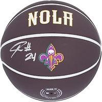Jordan Hawkins New Orleans Pelicans Autographed Wilson City Edition Collectors Basketball
