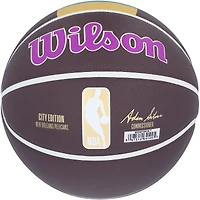 Jordan Hawkins New Orleans Pelicans Autographed Wilson City Edition Collectors Basketball