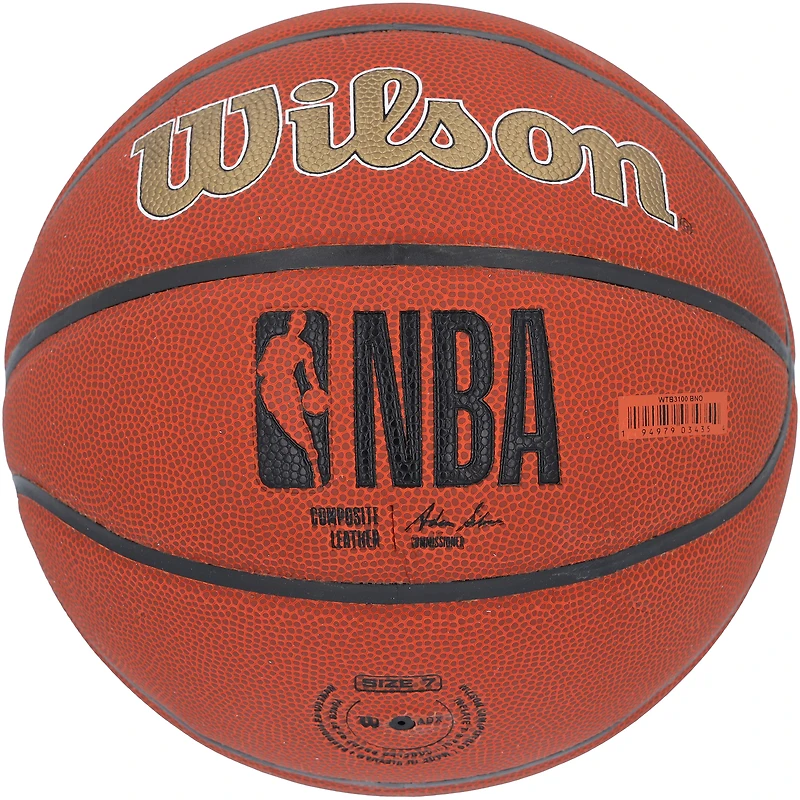 Jordan Hawkins New Orleans Pelicans Autographié Wilson Logo de l'équipe de basket-ball