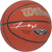 Jordan Hawkins New Orleans Pelicans Autographié Wilson Logo de l'équipe de basket-ball