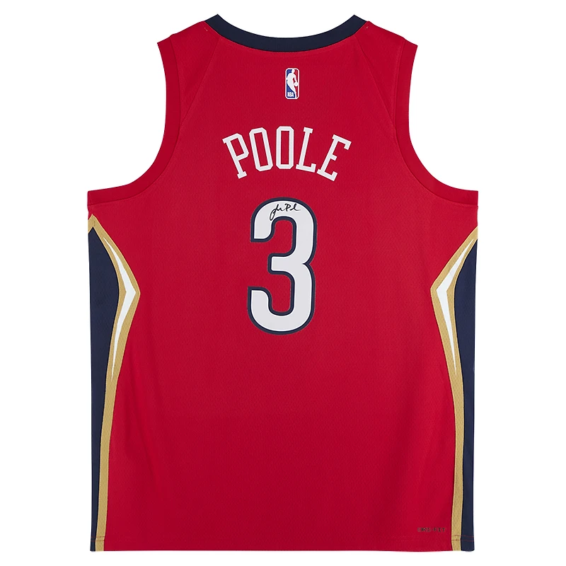 Jordan Poole New Orleans Pelicans Autographed Red Jordan Brand Statement Edition Swingman Jersey