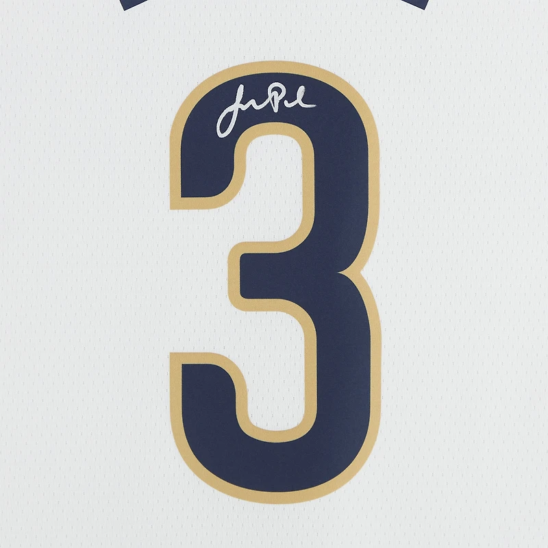 Maillot Swingman Nike blanc dédicacé par Jordan Poole des New Orleans Pelicans