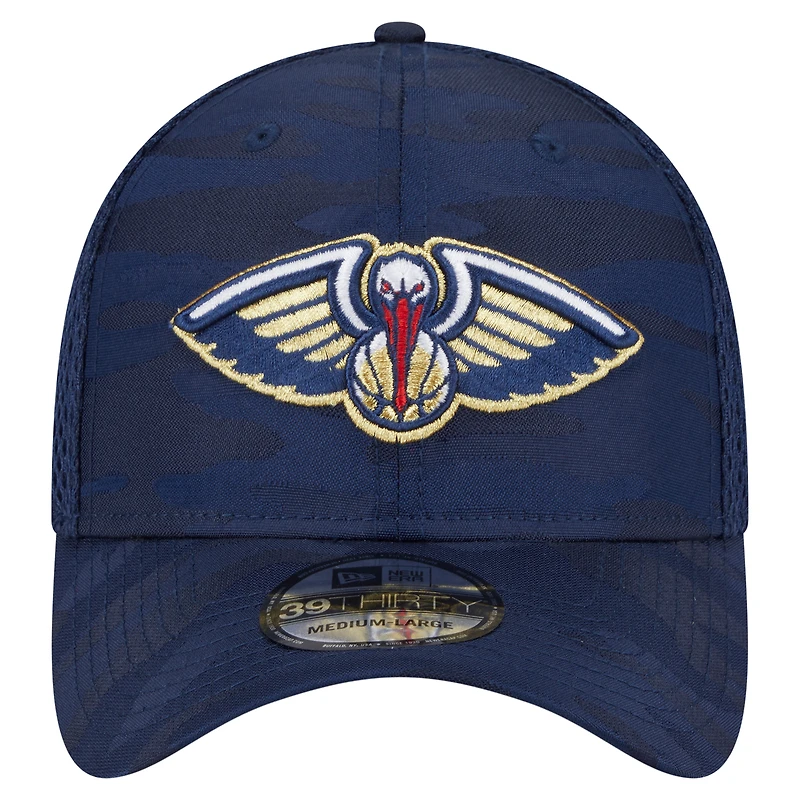 Casquette New Era 39THIRTY Flex bleu marine Orleans Pelicans pour homme