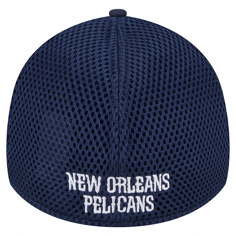 Casquette New Era 39THIRTY Flex bleu marine Orleans Pelicans pour homme