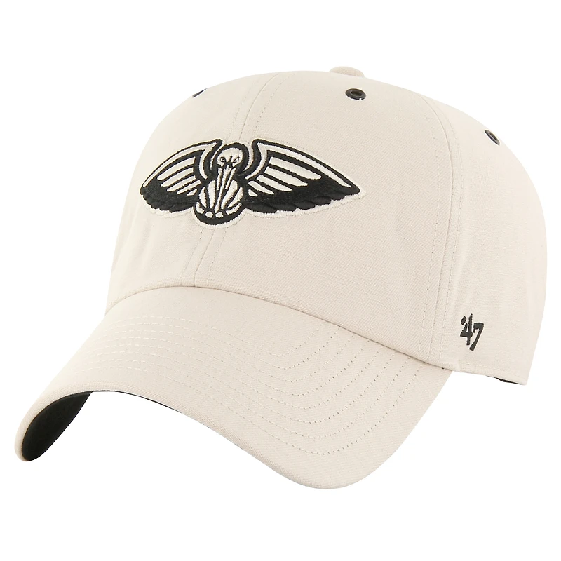 Casquette réglable '47 crème New Orleans Pelicans Lunar Clean Up pour hommes