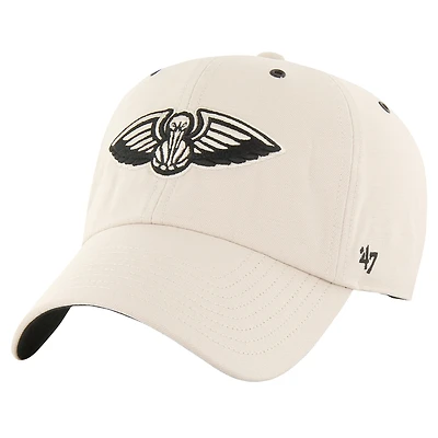 Casquette réglable '47 crème New Orleans Pelicans Lunar Clean Up pour hommes