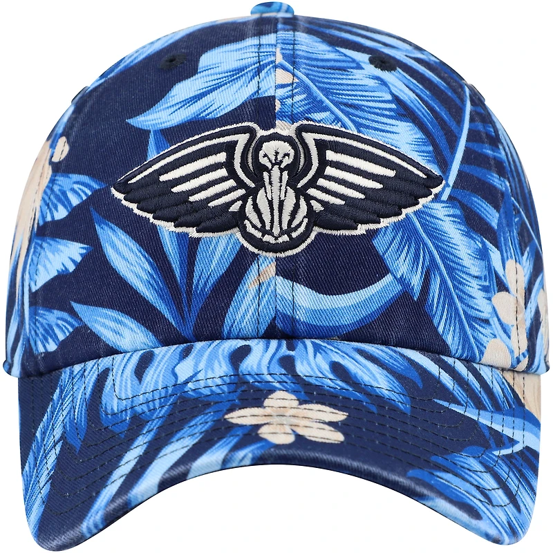 Casquette ajustable '47 Navy New Orleans Pelicans Tropicalia Floral Clean Up pour hommes