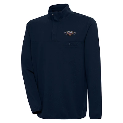 Pull à col rond bleu marine Antigua New Orleans Pelicans pour homme