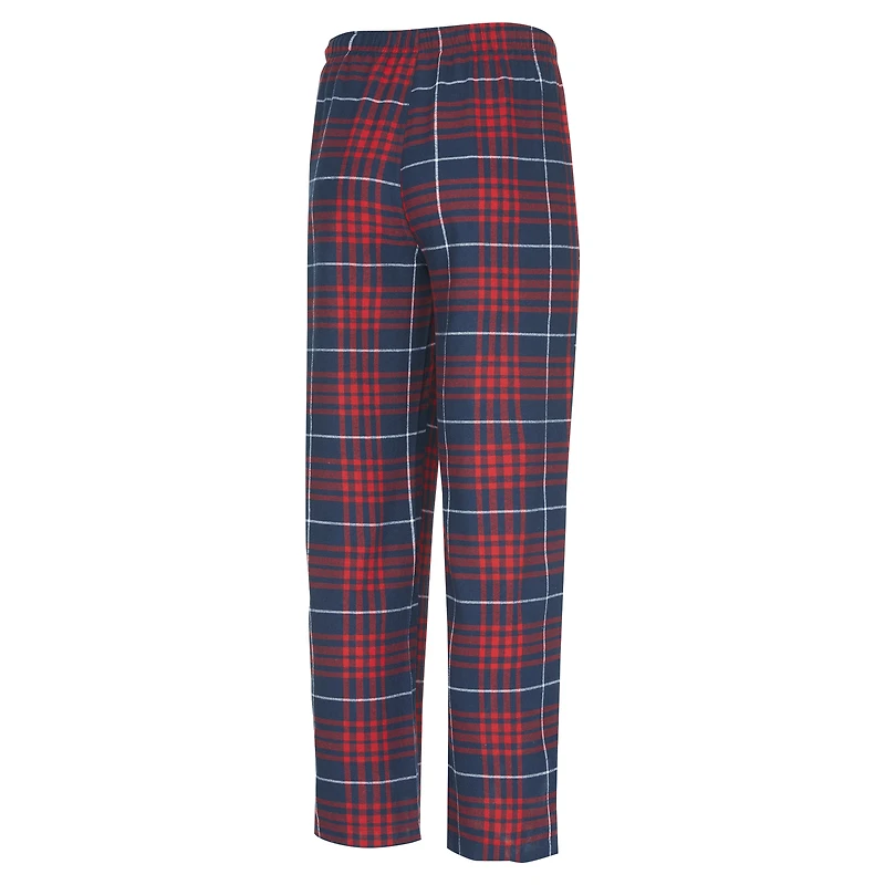 Men's Concepts Sport  Navy/Red New Orleans Pelicans Vector Top & Flannel Pants Sleep Set