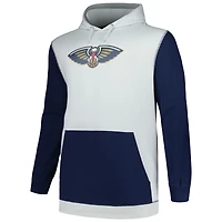 Men's Fanatics  Navy/Silver New Orleans Pelicans Big & Tall Primary Arctic Pullover Hoodie
