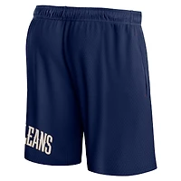 Men's Fanatics Navy New Orleans Pelicans Free Throw Mesh Shorts