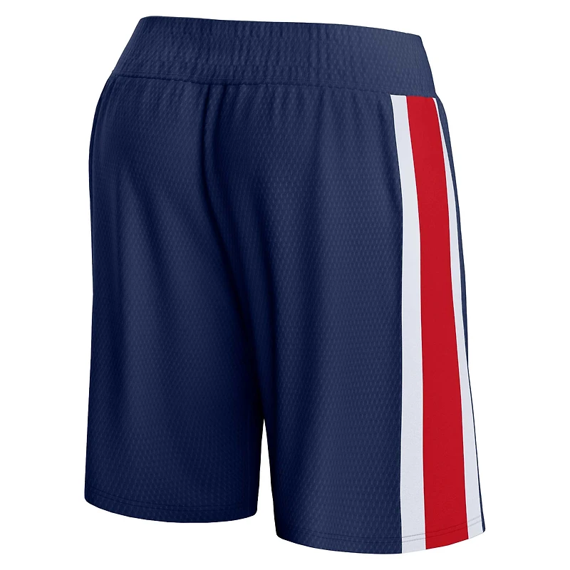 Short en maille emblématique Fanatics pour hommes, bleu marine, New Orleans Pelicans Referee