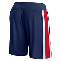 Short en maille emblématique Fanatics pour hommes, bleu marine, New Orleans Pelicans Referee