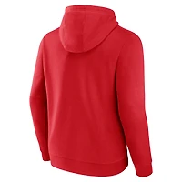 Men's Fanatics  Red New Orleans Pelicans Primary Logo Pullover Hoodie