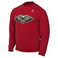 Men's Jordan Brand Red New Orleans Pelicans Statement Edition Sweatshirt