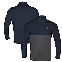 Men's Levelwear Navy/Gray New Orleans Pelicans Pursue Quarter-Zip Pullover