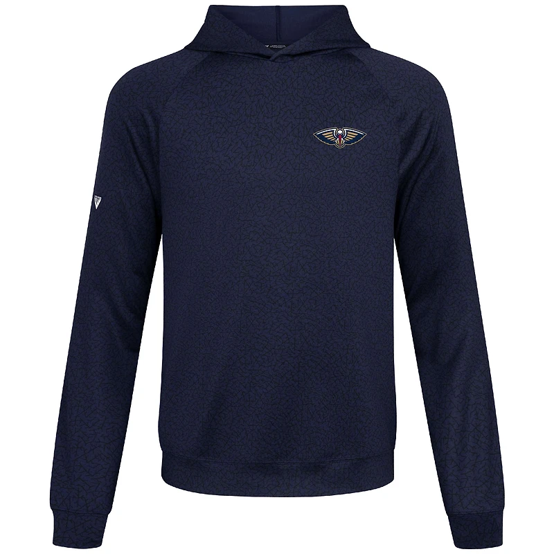Sweat à capuche bleu marine Challenger des Pelicans de la Nouvelle-Orléans pour homme Levelwear