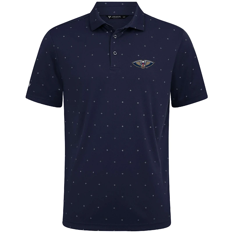 Polo Vision bleu marine des Pelicans de la Nouvelle-Orléans pour homme Levelwear