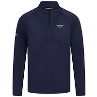 Haut à fermeture éclair quart de tour pour homme Levelwear bleu marine New Orleans Pelicans Volley