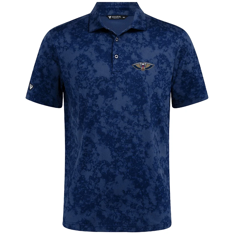 Polo Whisper bleu marine Levelwear pour homme, New Orleans Pelicans