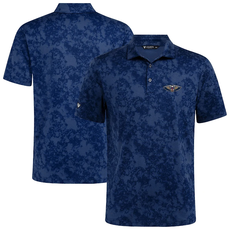 Polo Whisper bleu marine Levelwear pour homme, New Orleans Pelicans