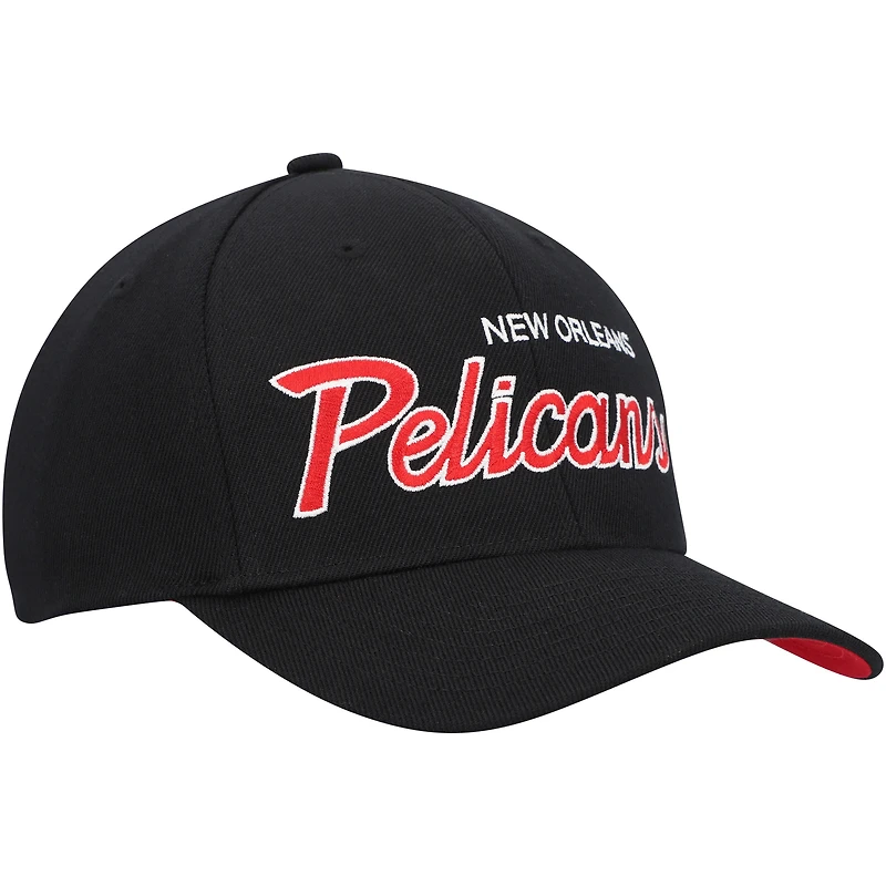 Mitchell & Ness pour homme New Orleans Pelicans MVP Team Script 2.0 Stretch Snapback Hat