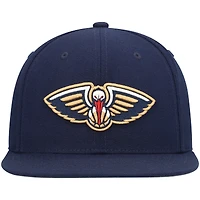Men's Mitchell & Ness Navy New Orleans Pelicans Ground 2.0 Snapback Hat