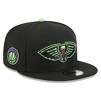 Men's New Era Black New Orleans Pelicans 2025/26 City Edition 9FIFTY Snapback Hat
