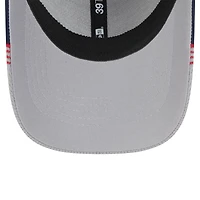 Casquette flexible 39THIRTY New Era Orleans Pelicans Active Trim pour hommes, gris/bleu marine